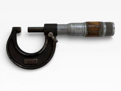 Vintage Lufkin Rule Co No 1961 Outside Micrometer Caliper 0'' to 1'' Made in USA