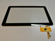 Black: Touch Screen Digitizer 10 Polaroid MICD410 PR004