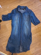 Ladies Simply Be Size 14 Denim Short Sleeved Dress