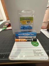 Lakeshore Word Building Tiles, magnetic letters, wipe board, marker