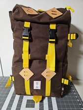 Topo Designs x Mo Zaino da Arrampicata Cordura Marrone e Giallo Made in USA