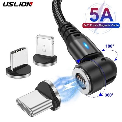 5A Schnell Ladekabel 3 in 1 Magnet Handy Micro USB C Typ-C iPhone Samsung