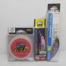 SET DHSM3  2nos Duel Hardcore Heavy Sinking Minnow Free Fluorocarbon FC HD Gold