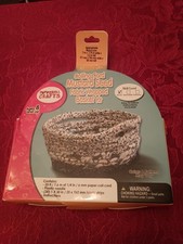 Pepperell Crafts Coiling Cord Fabric Wrapped Basket Kit Brand New Sealed Package