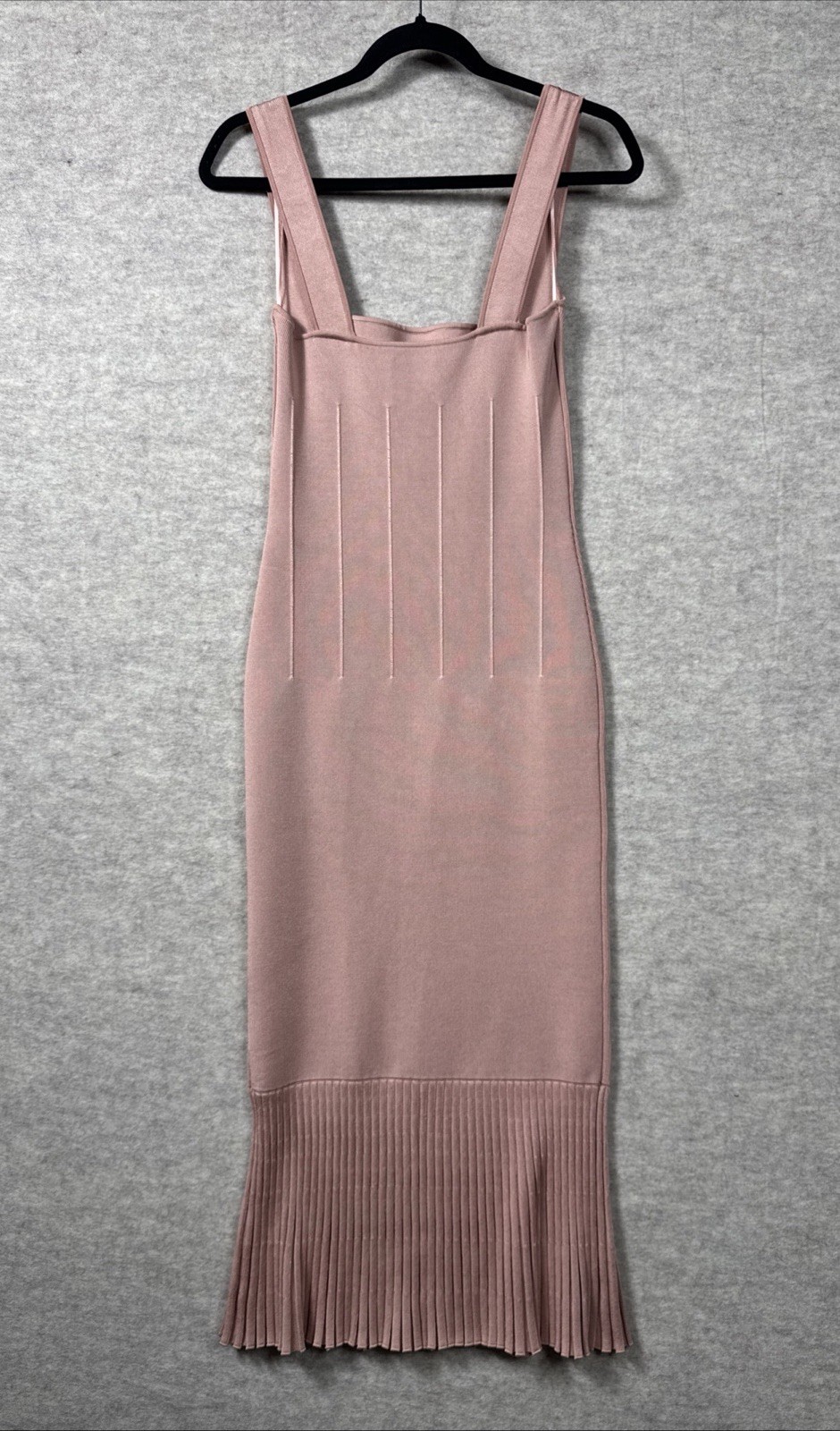 Galvan London Atalanta Midi Dress Size Large L 10 Square Neck Pleated Bandage image 7