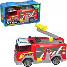 Motore dei Pompieri Giocattolo Camion Acqua Veicolo Push & Go Luci Suoni Scala