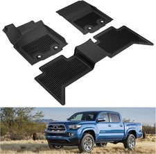 Toyota Tacoma 2018-2020 Doublecrew Cab All Weather Floor Mats Tpe