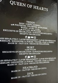 Rare! Victoria&rsquo;s Secret, Sexy Little Things, Queen Of Hearts Costume, L