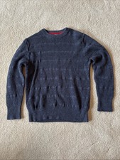 Cat Jack Crew Neck Sweater Boys Small Blue Pullover Cotton Jumper 6/7 Cozycore