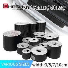 3d Carbon Fiber Car Sticker Paste Protector Glossy Black Vinyl Wrap Film Car Wra