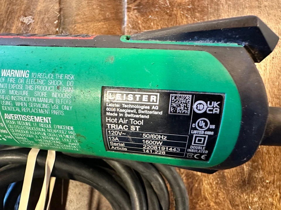 Herramienta de aire caliente Leister Triac ST G468 Foto 2 de 4