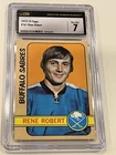 1972-73 Topps Hockey Card 161 Rene Robert CSG 7 Buffalo Sabres