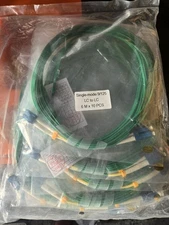 10 QTY OF 6M OS2 LC to LC Fiber Patch Cable, Duplex LC-LC 9/125um