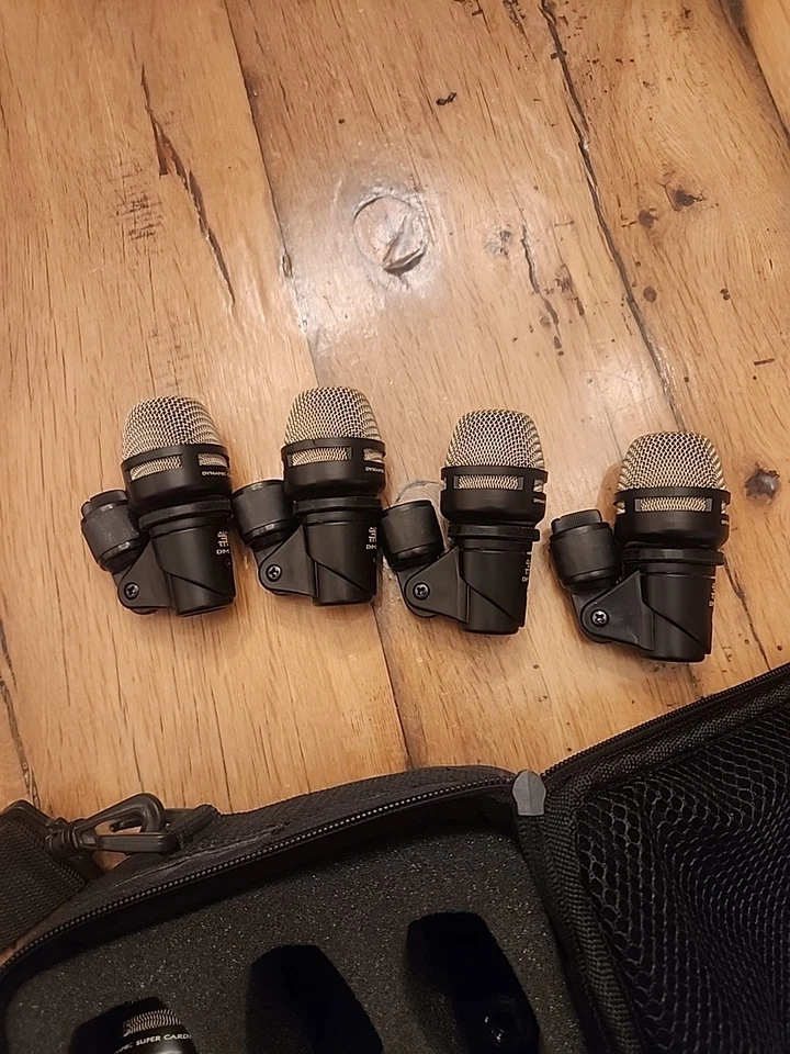  Equation Audio Drum 6 Mic Set DM.104.SLF, DMI.101  DMI102S Supercardioid TESTED - Image 3 of 4