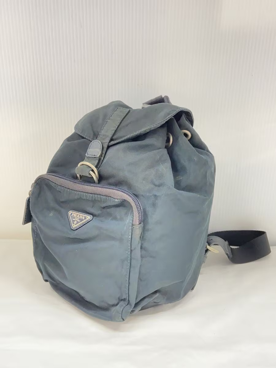 PRADA Backpack Nylon BLK Solid Authentic Rare Exc… - image 2