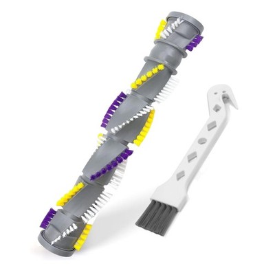 JEDELEOS Brush Roller Replacement Single Roll, Gray, White, Purple & Yellow 
