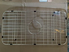 Sink Bottom Grid 24-1/8" x 12-5/8", Centered Drain For Single Sinks, Stainless