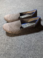 Rothy's Loafers Women's 7 Gray Twilight Metallic Ombre Slip-On Shoes Knit