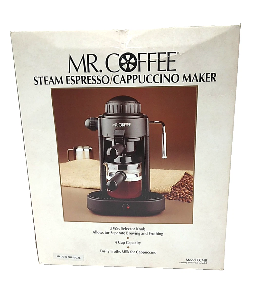 Mr. Coffee ECM8 Steam Espresso and Cappuccino Maker In original box
