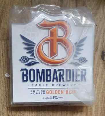 NEU Bier Zapfsäule Clip Abzeichen WELLS Brauerei BOMBARDIER GOLDEN Real Ale METALL Charles