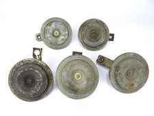 5 x Hupe Signalhorn Horn (defekt) von Bosch für Oldtimer Traktor