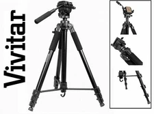 VIVITAR 82" PHOTO VIDEO  Heavy Duty Photo Video Tripod & Case 11 lb Load 