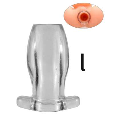 Anal Sex Spreader Hollow Butt Plug Flared Dildo Deep Access Tunnel Probe  TPE S L | eBay