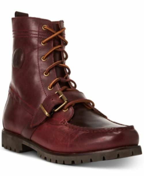 polo ralph lauren ranger burnished nubuck mens boots navy