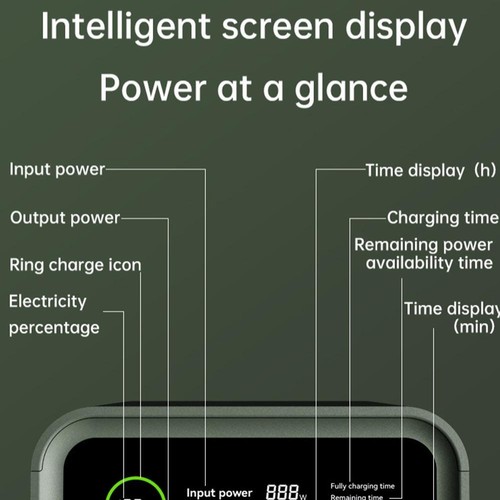 Portable Power Station Solar Electric Generator Outdoor Power Bank For Camping - Picture 9 of 16