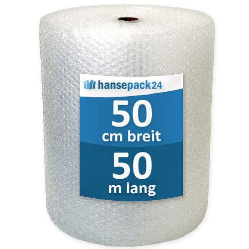 Luftpolsterfolie 60 my 50cmx50m Versandfolie Verpackungsmaterial