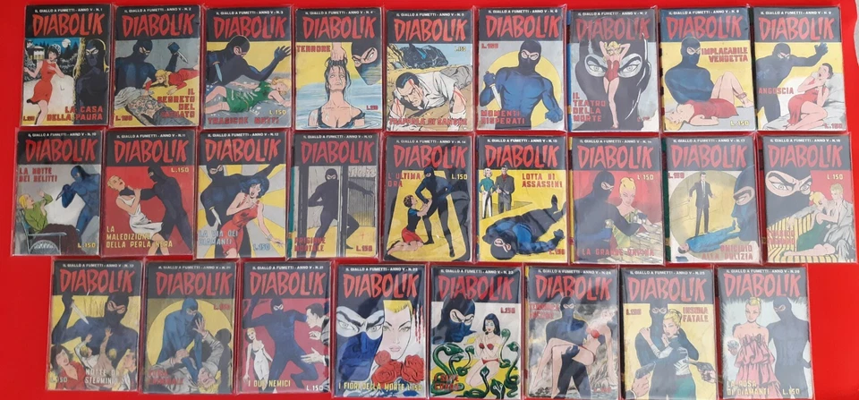 DIABOLIK Anno V 5.o 1966 originale completo 26 numeri buono stato - Immagine 4 di 4