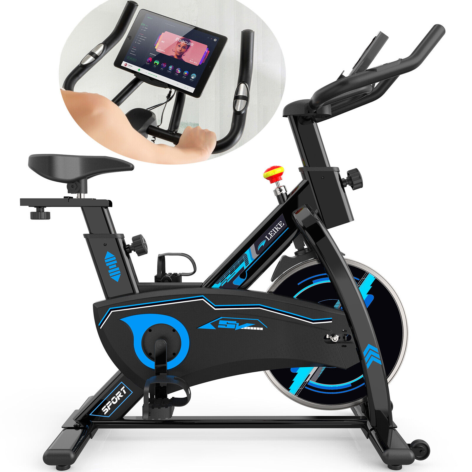 Leike Exercise Bicycle Cycling Stationary Bike Home Gym Workout Fitness Indoor