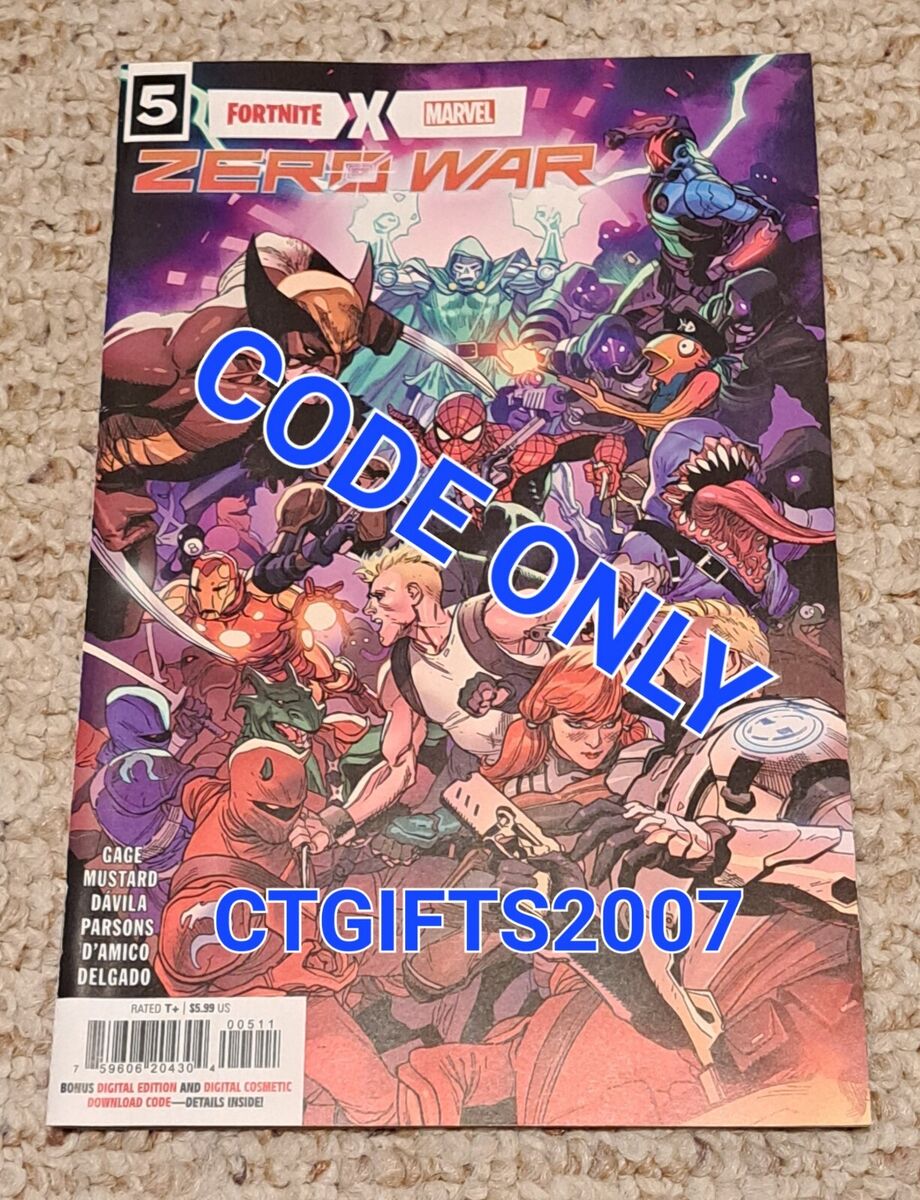 FORTNITE CODE ONLY X MARVEL COMIC BOOK ZERO WAR #5 (LOADING SCREEN) Leinil  Yu