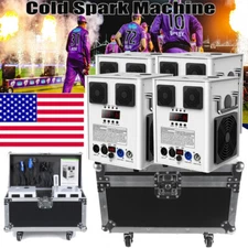 700W Large Cold Spark Firework Machine Stage Effect DMX Machine DJ Wedding &Case