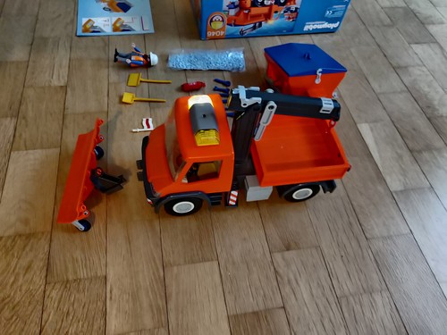 Playmobil 4046 Odśnieżarka Straßemeisterium Samochód Żuraw Solniczka w oryginalnym opakowaniu - Zdjęcie 4 z 6