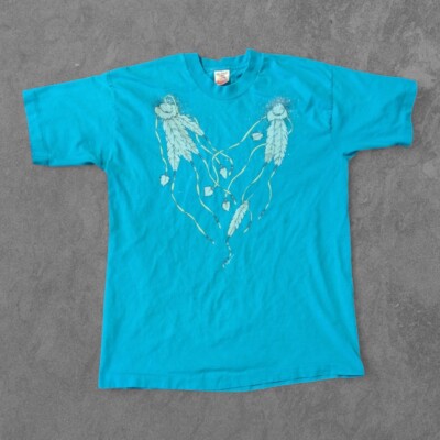 Vintage Dreamcatcher Native American Graphic Shirt With Sparkles L Single Stitch