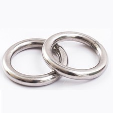 Stainless Steel O Ring Welded Buckles Webbing Heavy Duty Metal Round Rings