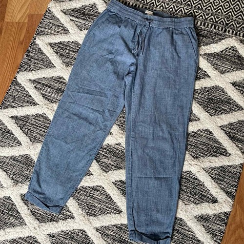 J. Crew | Entspannte Hose aus blauer Baumwolle - Bild 2 von 4