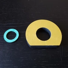 Fuel Tank Outlet Fitting Gasket & Foam Tank to Body Seal Ford Escort MK1 MK2