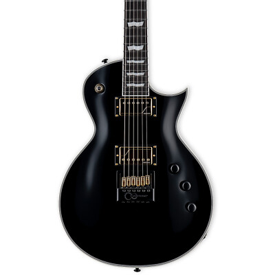 ESP LTD EC-1000T CTM Evertune Electric Guitar, Ebony Fingerboard, Black