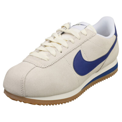 Nike Cortez Womens Casual Trainers in Ivory Blue