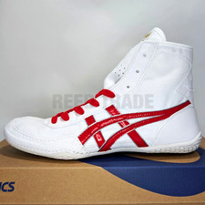 ASICS Wrestling Shoes 1083A001 White/Red edge:Silver lace.Red EX-EO TWR900 Succ