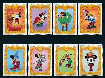 22414] Ghana 1994 Disney 65th Birthday Mickey Mouse movie scenes