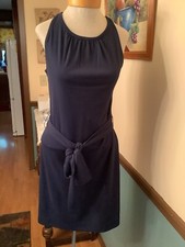 TORY BURCH Navy  Belted Uniform Flinnia Sleeveless Dress XS NWT