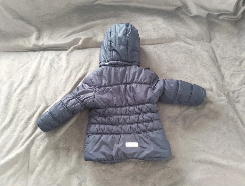 Dunkelblaue Steppjacke gr 86/92 - Bild 2 von 4