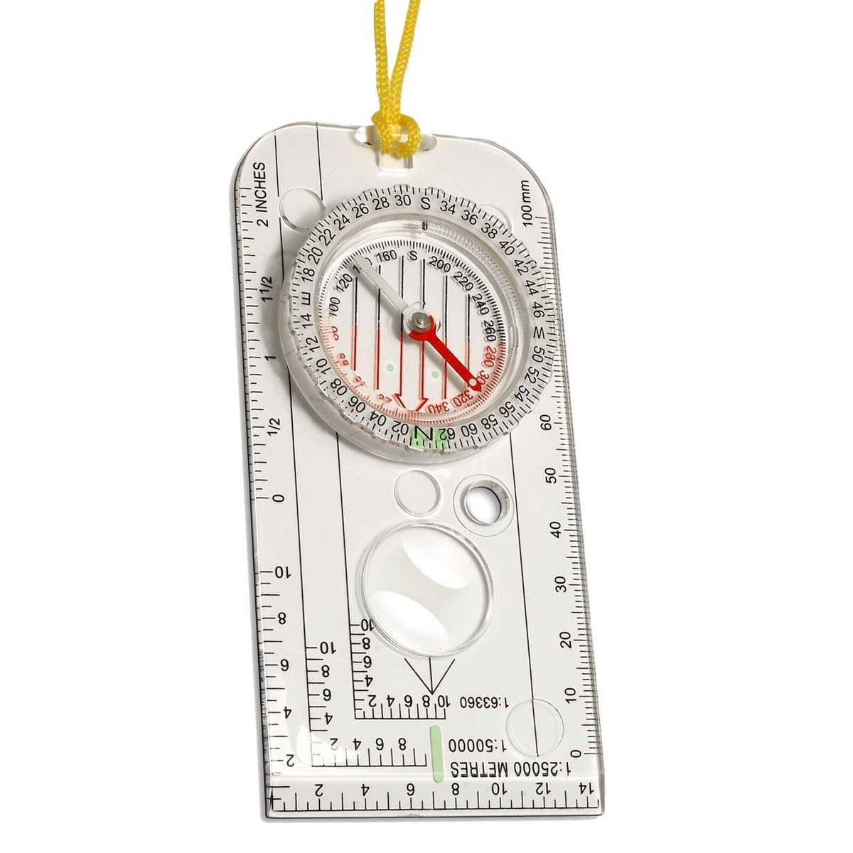Baseplate Compass Mini Compass Magnifying Orienteering Compass ...