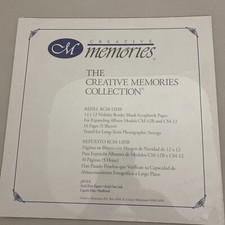 NEW Creative Memories HOLIDAY BORDER SHEETS 12x12 REFILL Pages RCM-12HB Sealed