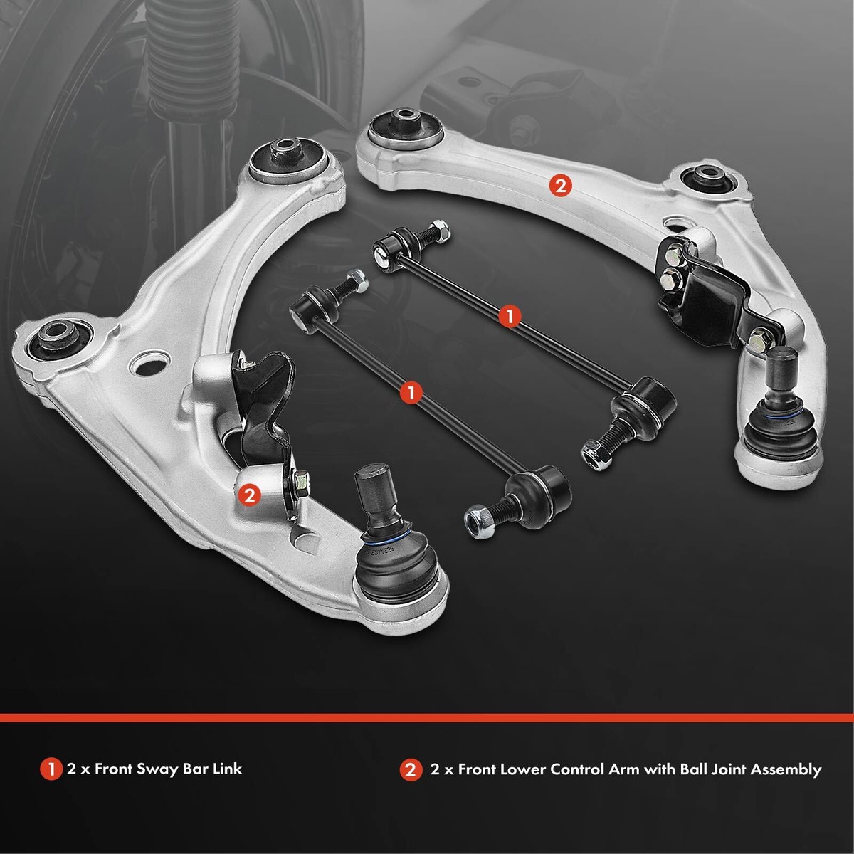 Dorman CB30433PR Front Left Lower Suspension Control Arm And Ball Joint Assembly For Specific Nissan Models Fits Select 1993 1997 Nissan Altima