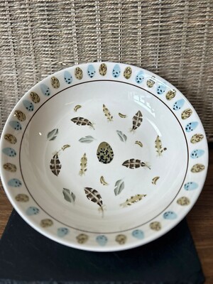Emma Bridgewater Ei und Feder Mary Fedden seltene große Servierschale 