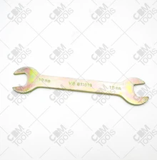 V8 Tools 811819 - 18mm x 19mm Metric Rounded Thin Double Open End Wrench